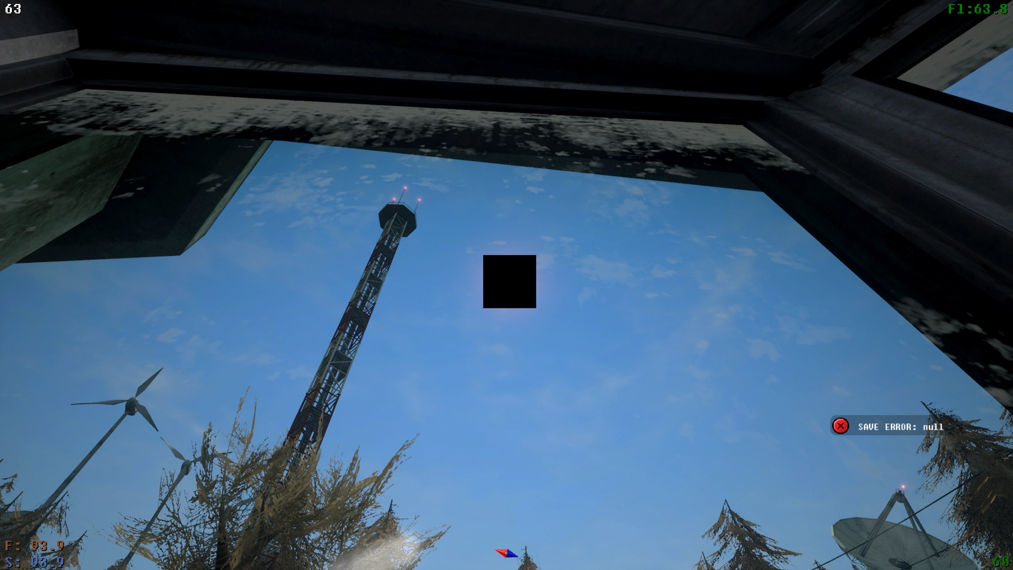 The sun being redacted by a large black square