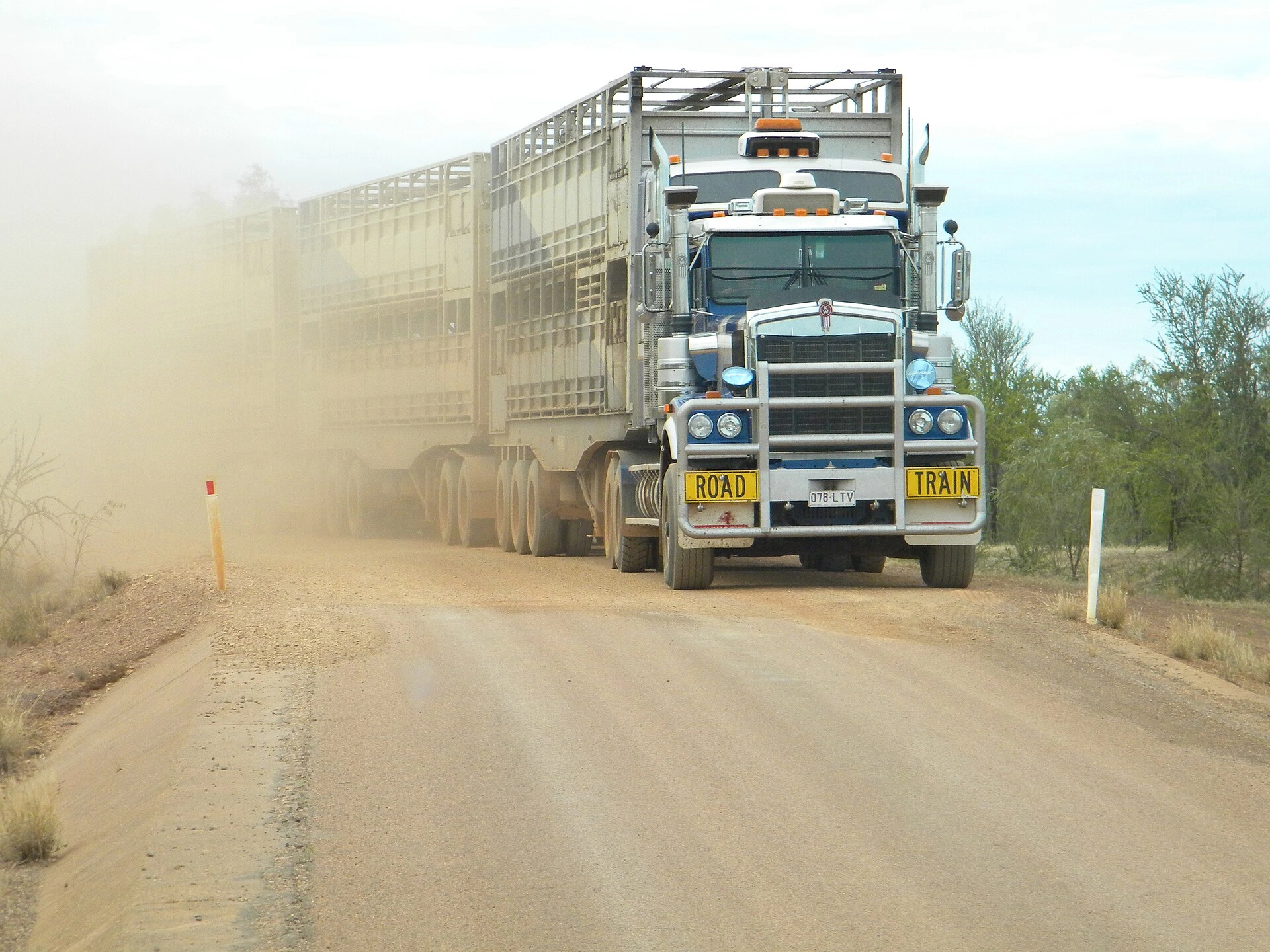 A triple road train