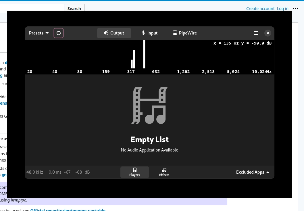 Easy Effects surrounded by a large black box