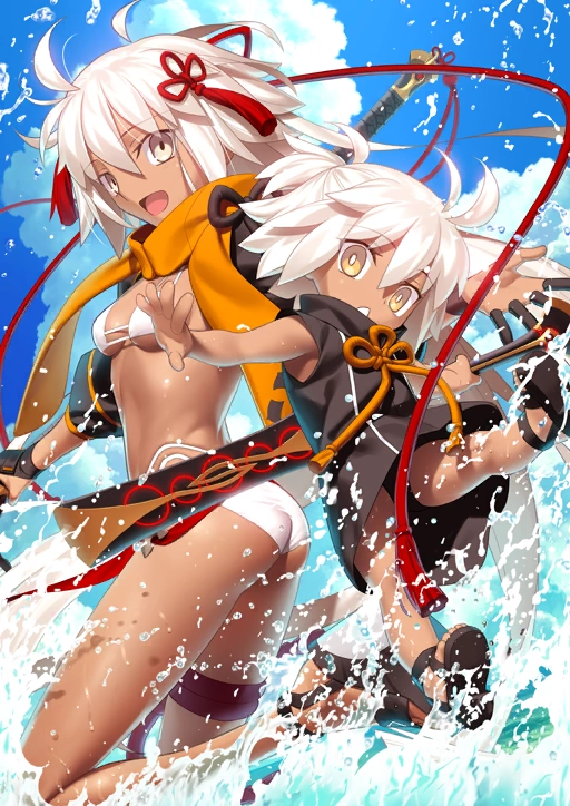 Summer Okita Alter. Again, directly ripped from the game. I have no idea why she has a kid.