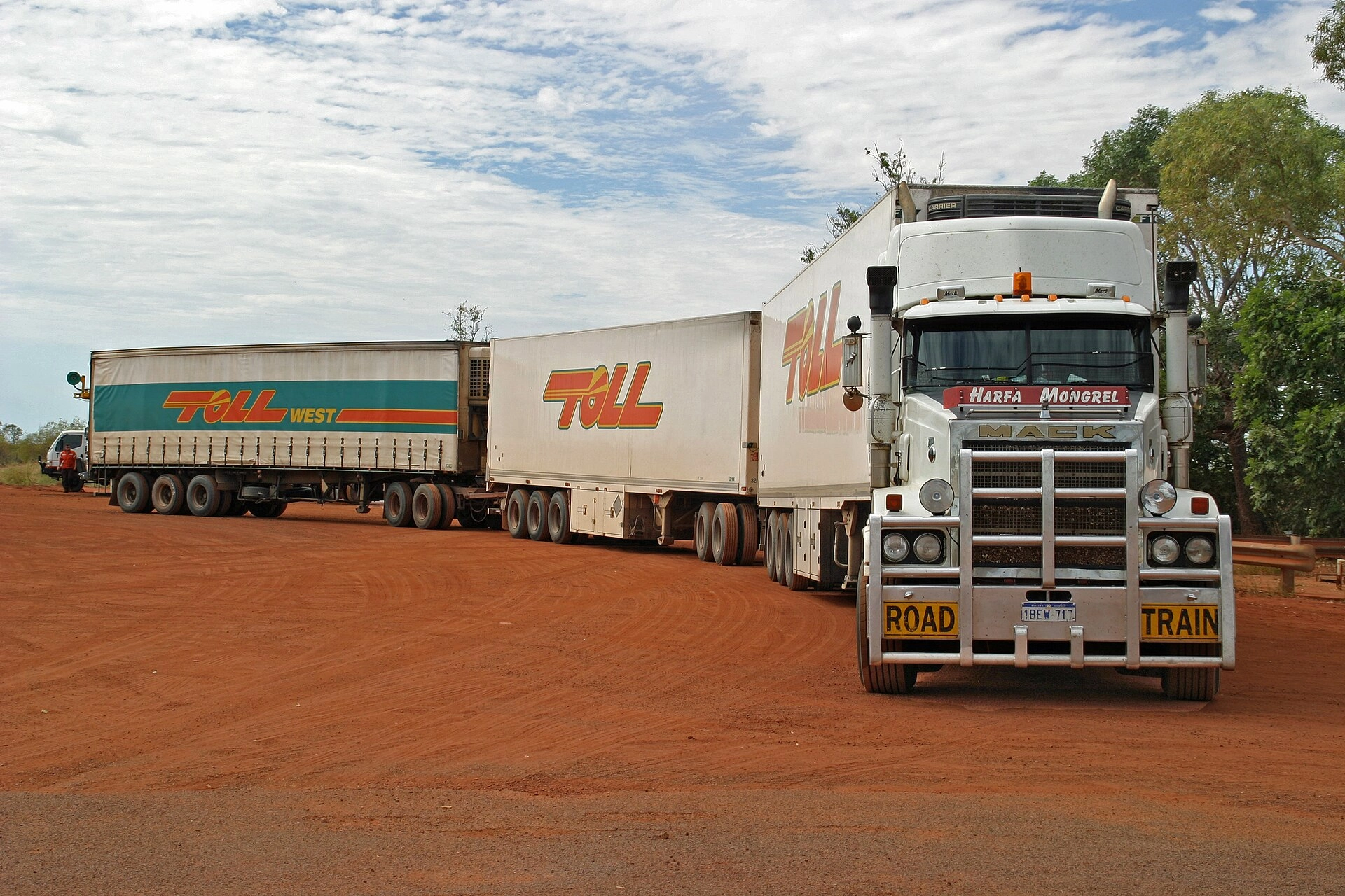 A triple road train