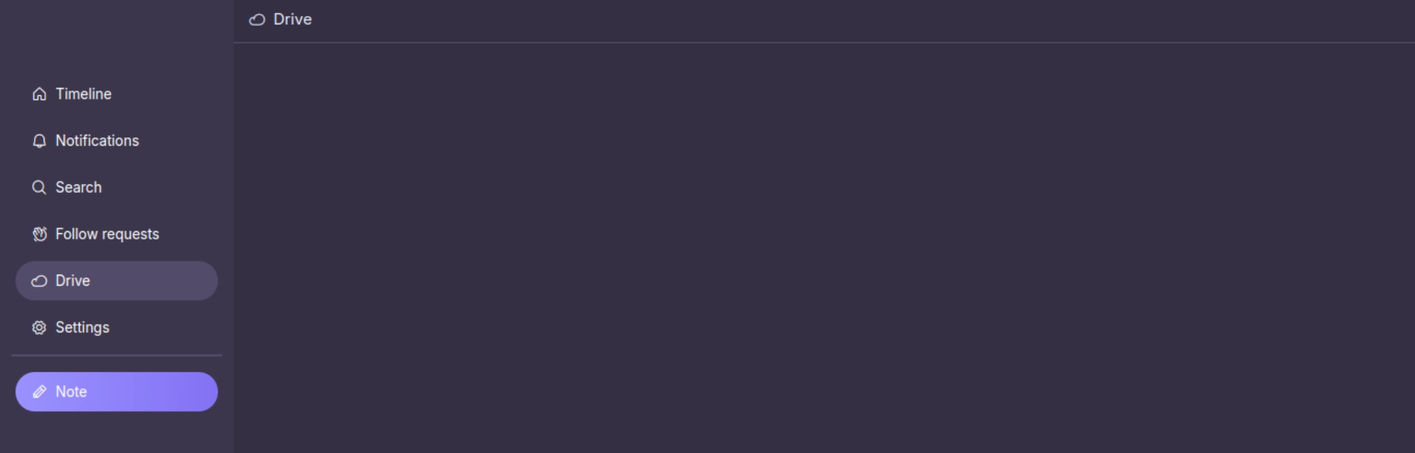 Boilerplate for the Drive management page on Iceshrimp.NET