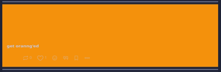 too much orange