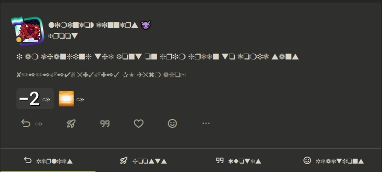 the above post but in webdings i think